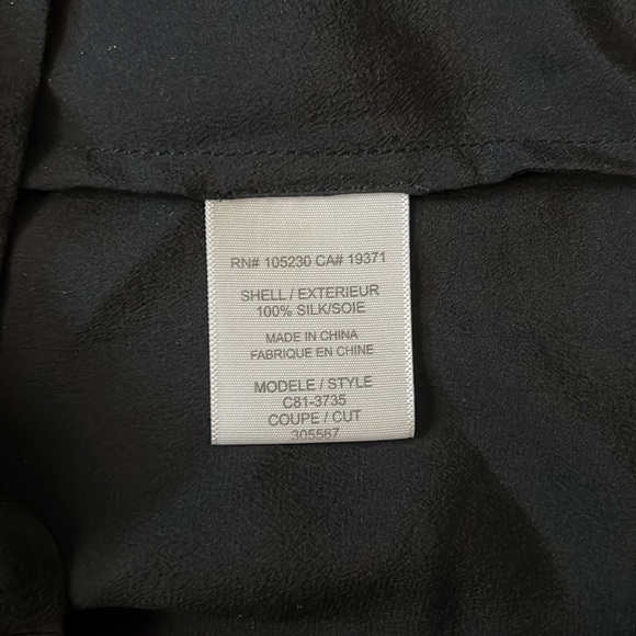 JOIE Gilly Ruffled Silk Mini Neck Tie Dress V-Neck Black, Size Small - Picture 15 of 16